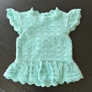 Mint Green Lace Baby Dress